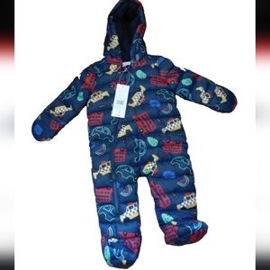 Fred & Flo Navy Snowsuit 6-9 Months